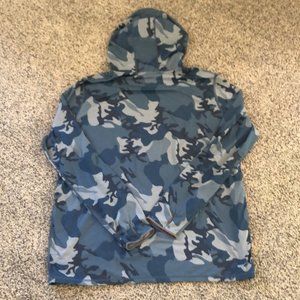 Vintage Patagonia Light Weight Blue Camo Hoodie XXL